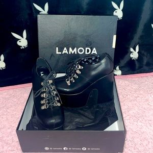 Platform ankle chunky heels
